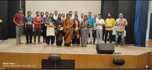 लखीसराय संग्रहालय में बाबा साहेब अंबेडकर जयंती पर भव्य आयोजन, कर्मियों को किया गया सम्मानित